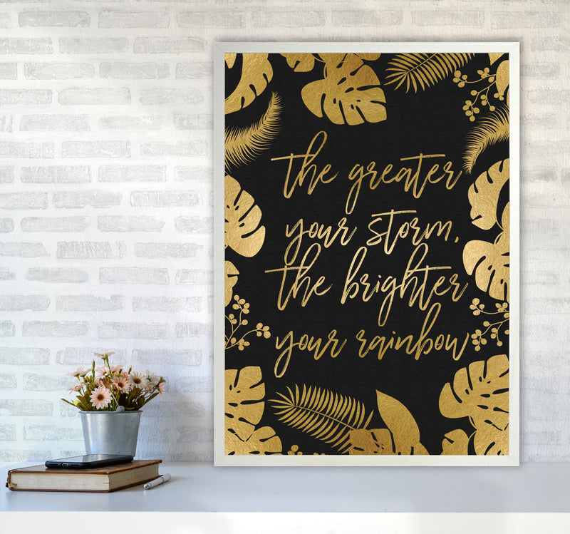 The Greater Your Storm Print By Orara Studio A1 Oak Frame