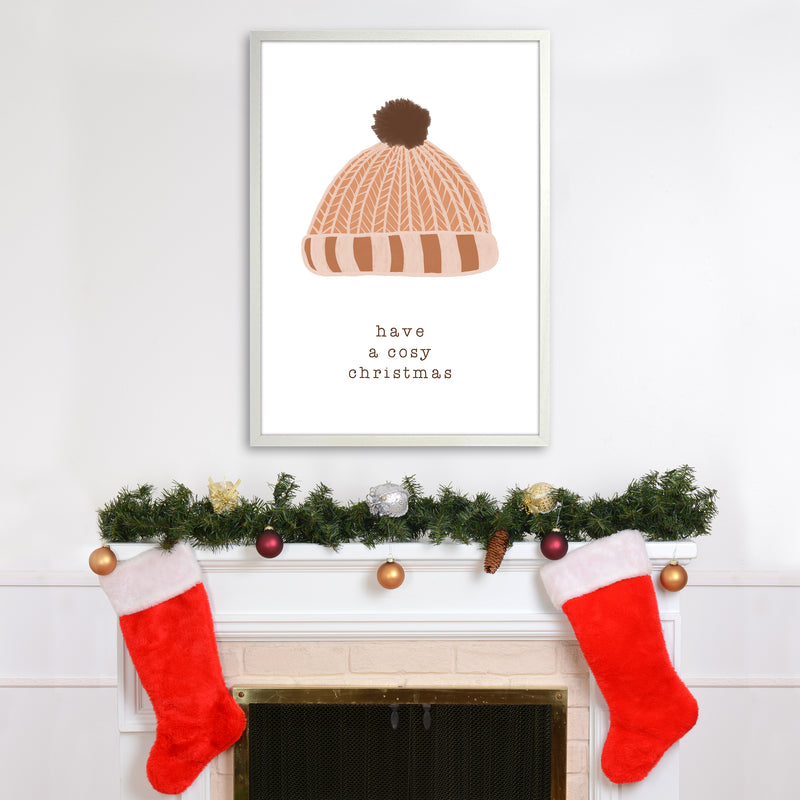 Have A Cosy Christmas Christmas Art Print by Orara Studio A1 Oak Frame