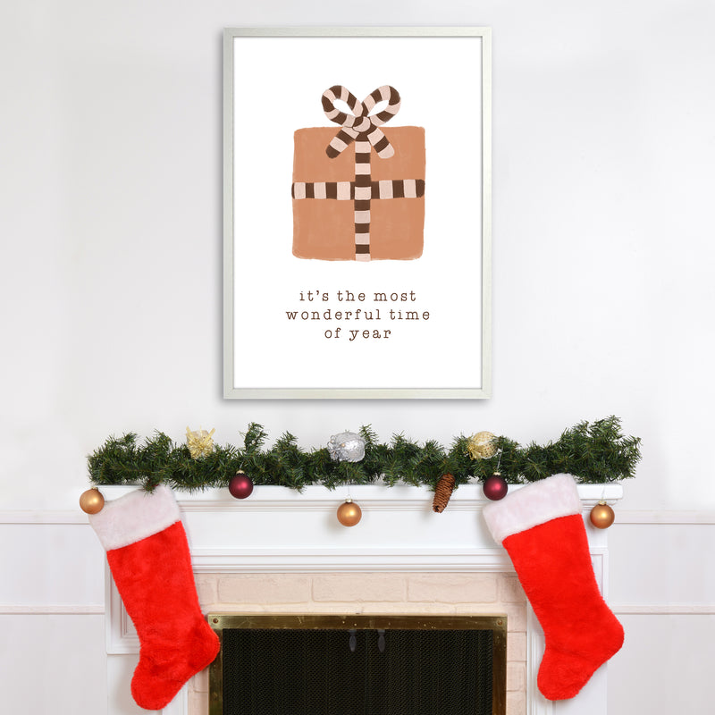 Most Wonderful Time of Year Christmas Art Print by Orara Studio A1 Oak Frame