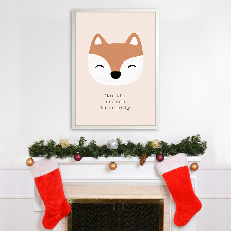 Tis The Season To Be Jolly Christmas Art Print by Orara Studio A1 Oak Frame