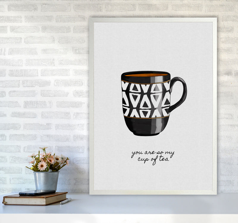 You Are So My Cup of Tea Quote Art Print by Orara Studio A1 Oak Frame