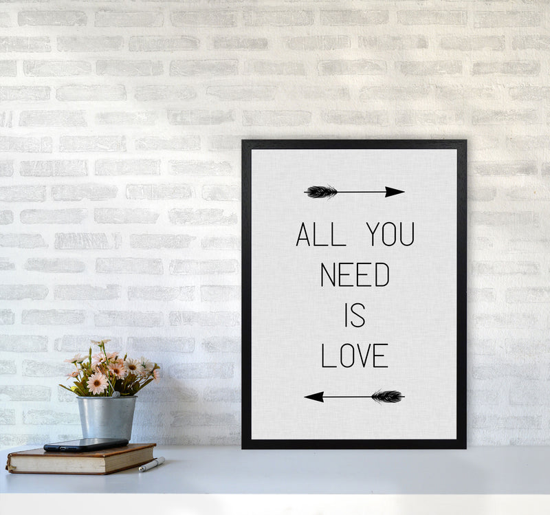 All You Need Is Love Print By Orara Studio A2 White Frame