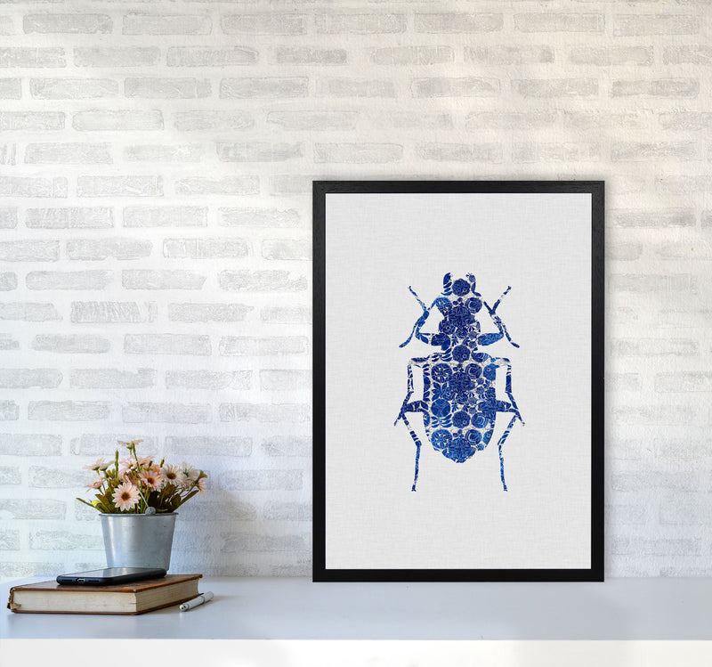 Blue Beetle II Print By Orara Studio Animal Art Print A2 White Frame