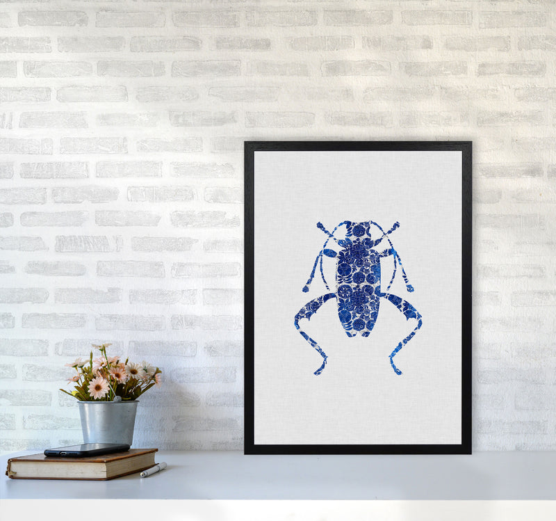 Blue Beetle IV Print By Orara Studio Animal Art Print A2 White Frame