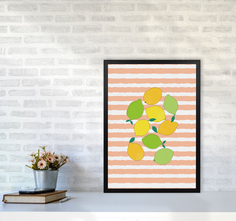 Citrus Crowd Print By Orara Studio, Framed Kitchen Wall Art A2 White Frame