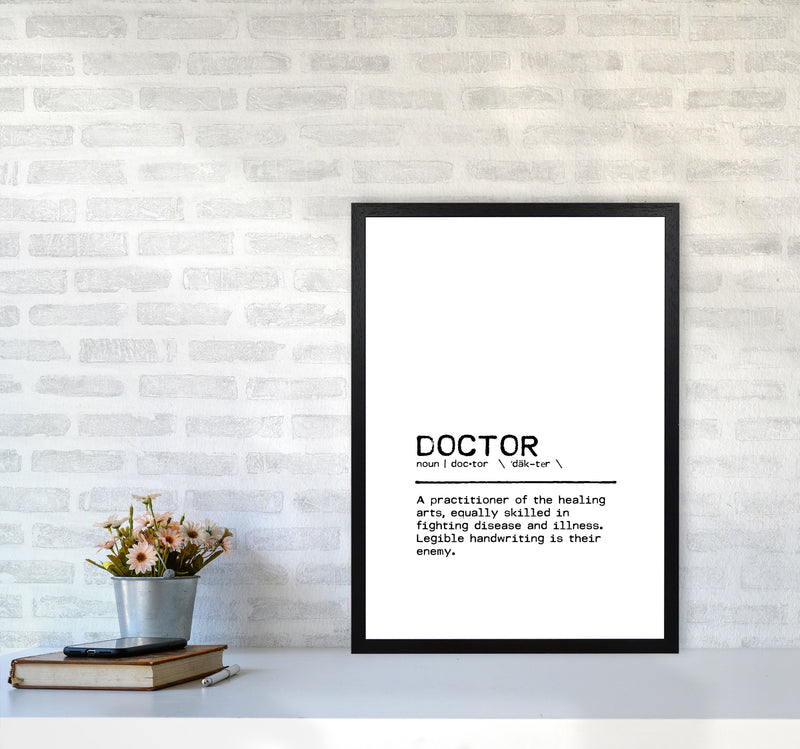 Doctor Legible Definition Quote Print By Orara Studio A2 White Frame