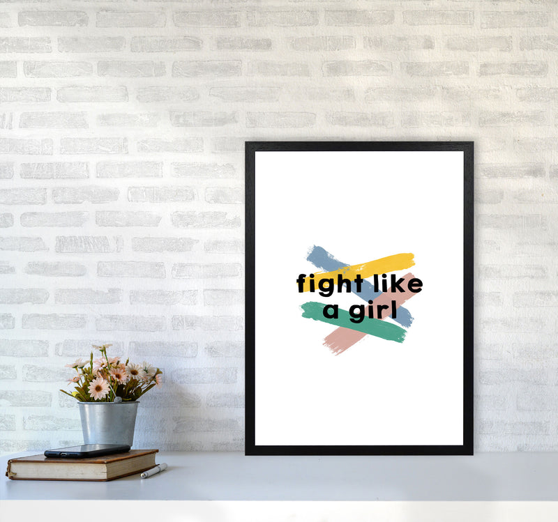 Fight Like A Girl Print By Orara Studio A2 White Frame