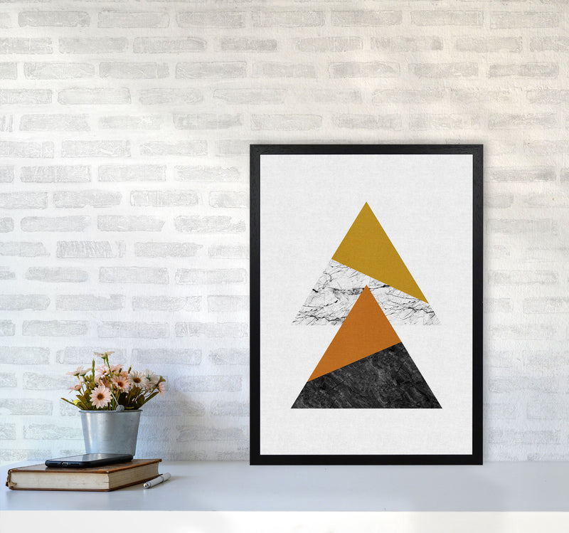Geometric Triangles Print By Orara Studio A2 White Frame