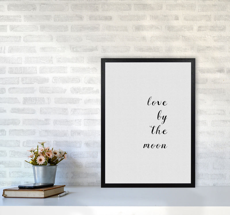 Love By The Moon Print By Orara Studio A2 White Frame