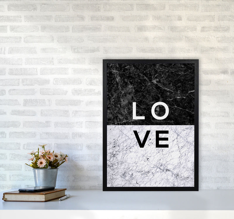 Love Marble Quote Print By Orara Studio A2 White Frame