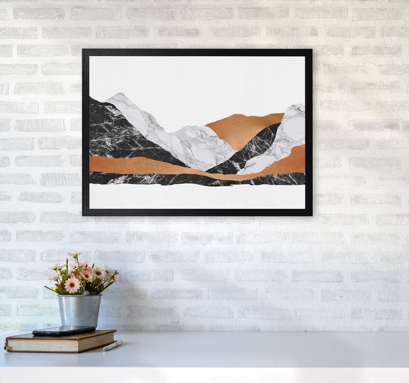 Marble Landscape I Print By Orara Studio, Framed Botanical & Nature Art Print A2 White Frame