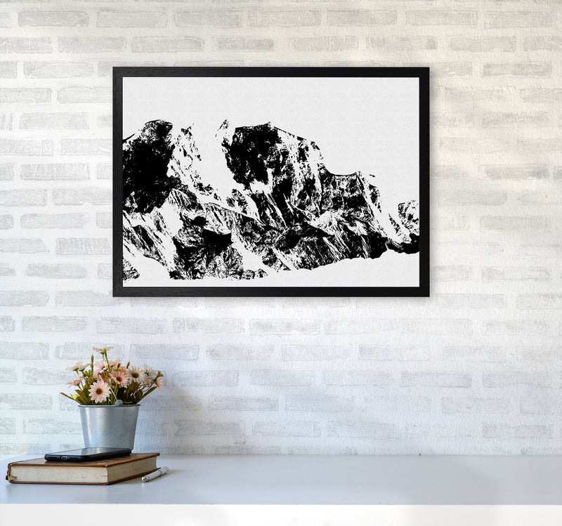 Mountains II Print By Orara Studio, Framed Botanical & Nature Art Print A2 White Frame