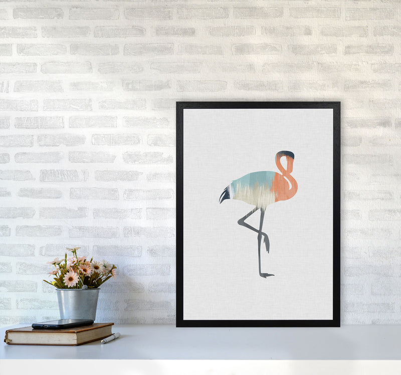 Pastel Flamingo Print By Orara Studio Animal Art Print A2 White Frame