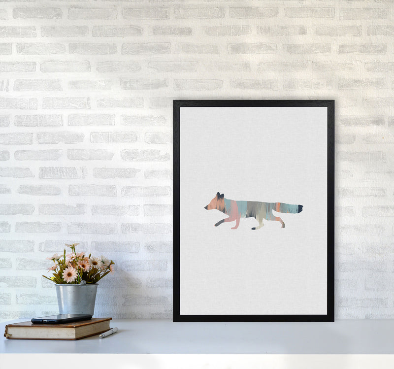 Pastel Fox Print By Orara Studio Animal Art Print A2 White Frame