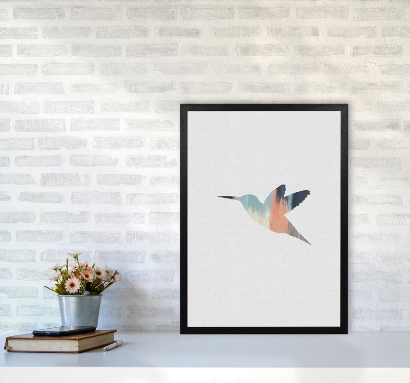 Pastel Hummingbird I Print By Orara Studio Animal Art Print A2 White Frame