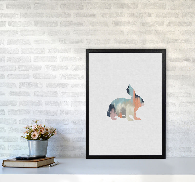 Pastel Rabbit Print By Orara Studio Animal Art Print A2 White Frame