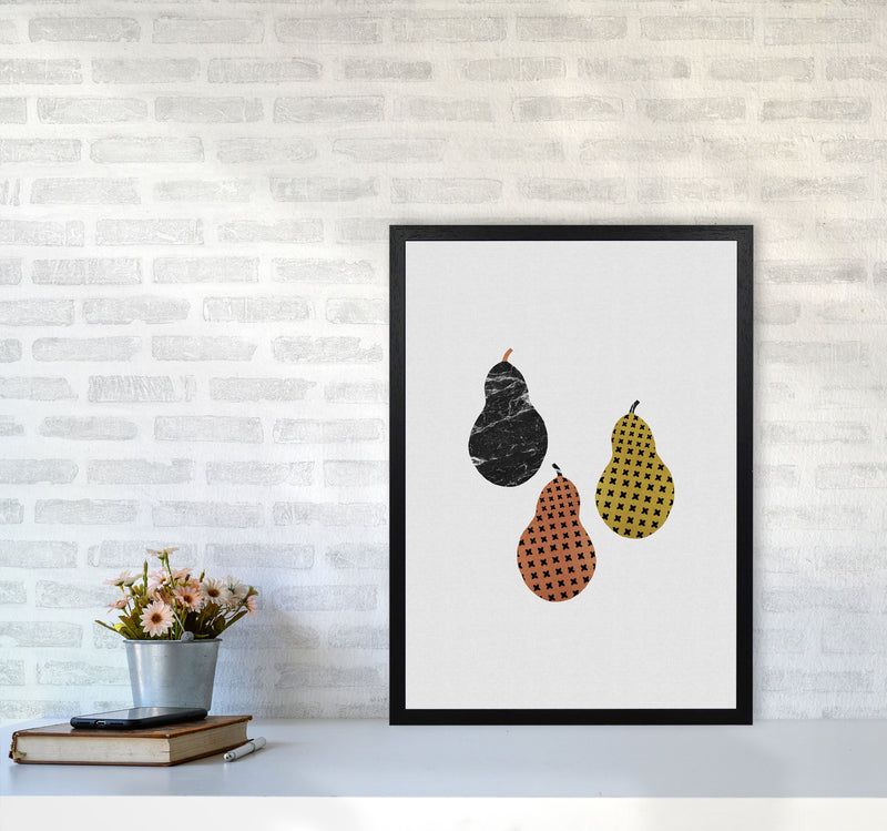 Pears Print By Orara Studio, Framed Kitchen Wall Art A2 White Frame