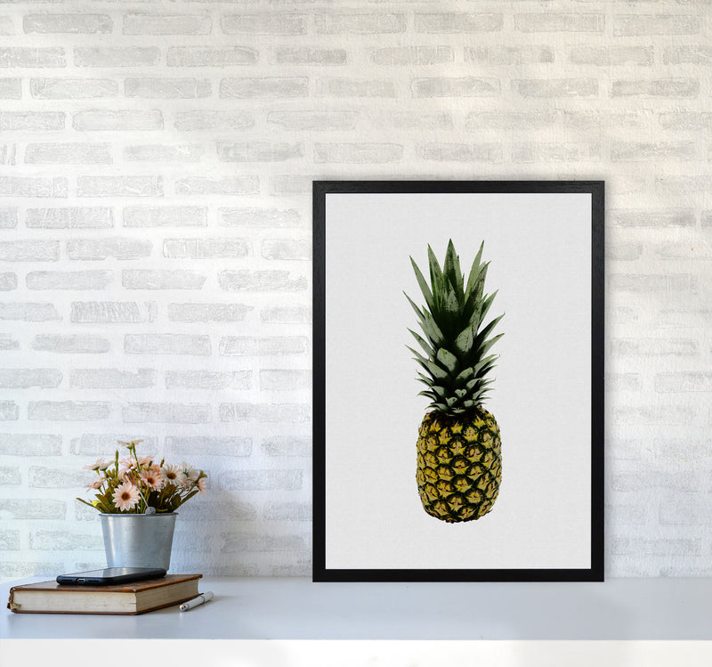 Pineapple Print By Orara Studio, Framed Kitchen Wall Art A2 White Frame