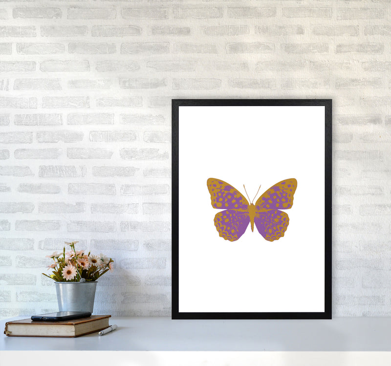 Purple Butterfly Print By Orara Studio Animal Art Print A2 White Frame