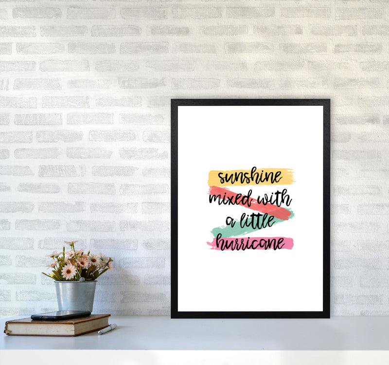 Sunshine Mixed With A Little Hurricane Print By Orara Studio A2 White Frame