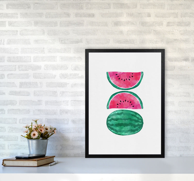 Watermelons Print By Orara Studio, Framed Kitchen Wall Art A2 White Frame