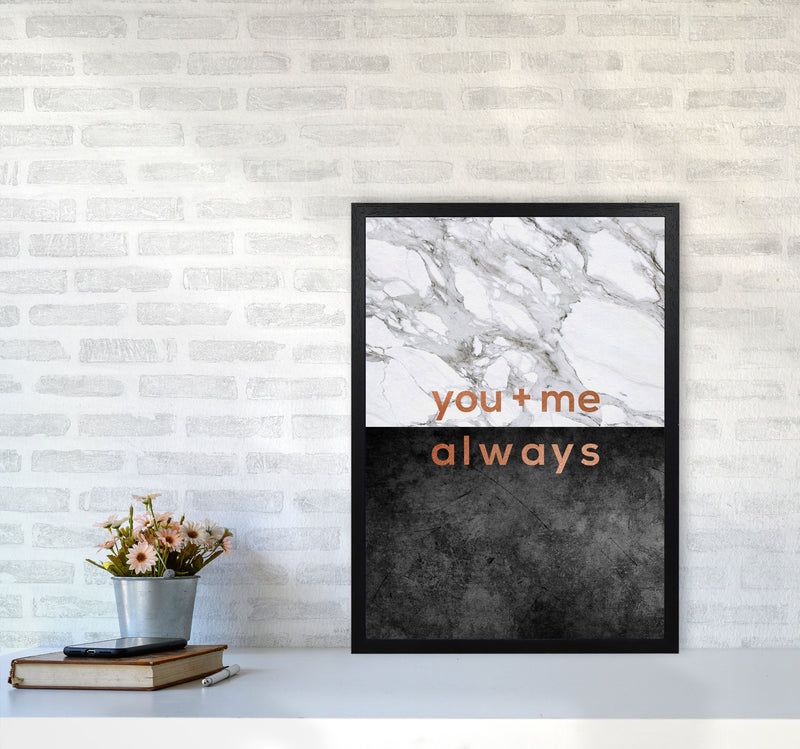 You & Me Always Couples Quote Print By Orara Studio A2 White Frame