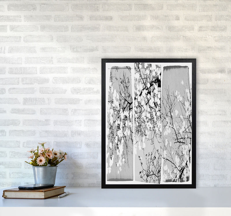 Oriental Blossom Botanical Art Print by Orara Studio A2 White Frame