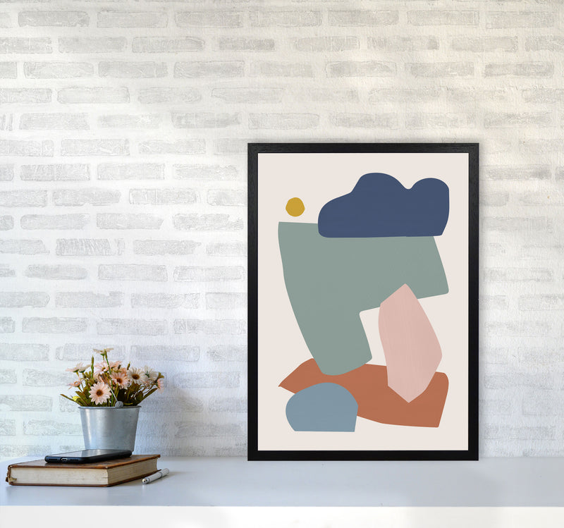 Collage Pastel I Art Print by Orara Studios A2 White Frame