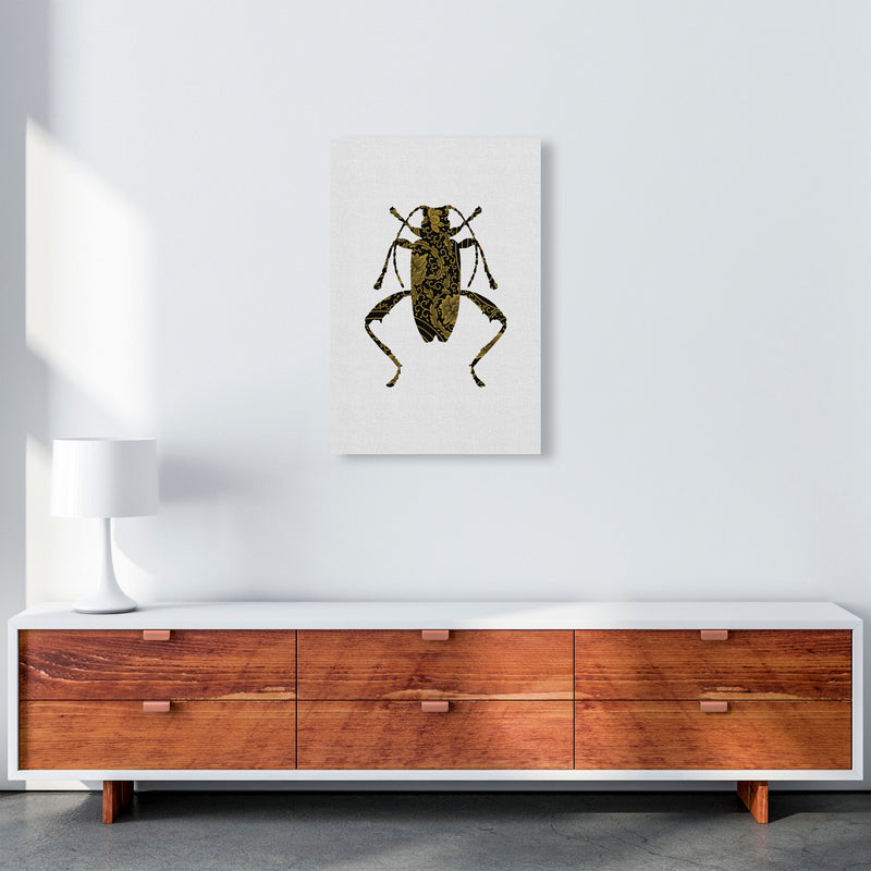 Black And Gold Beetle III Print By Orara Studio Animal Art Print A2 Canvas
