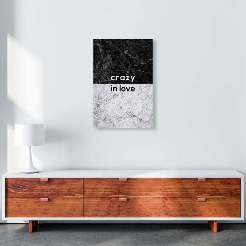 Crazy In Love Marble Quote Print By Orara Studio A2 Canvas
