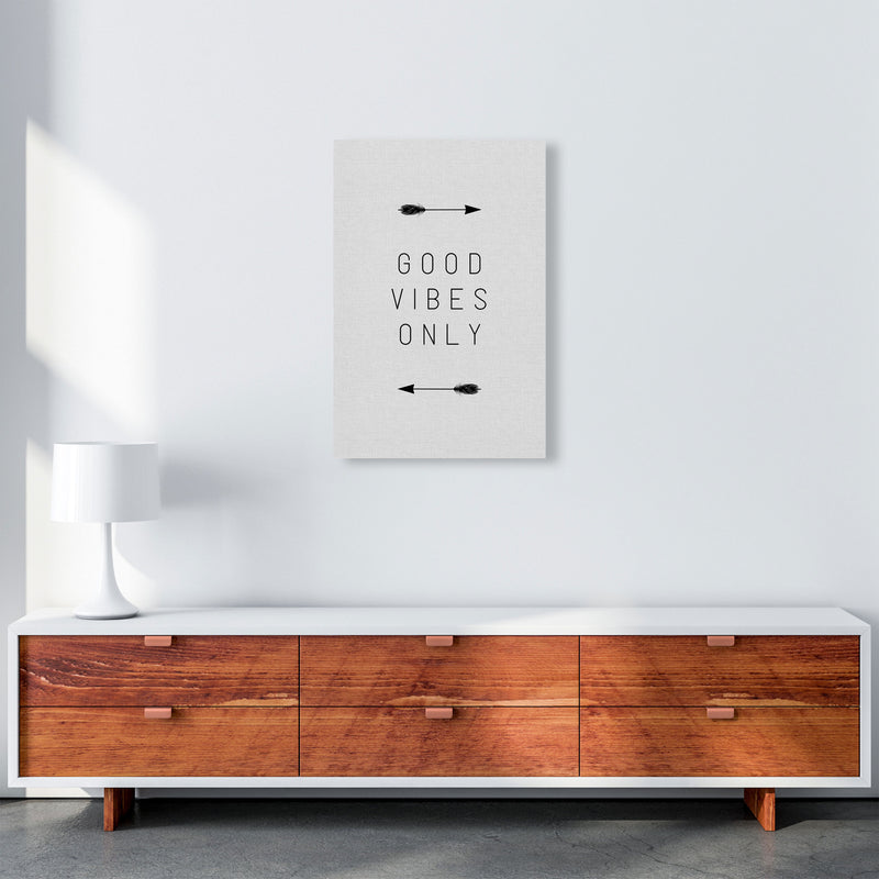 Good Vibes Only Arrow Quote Print By Orara Studio A2 Canvas