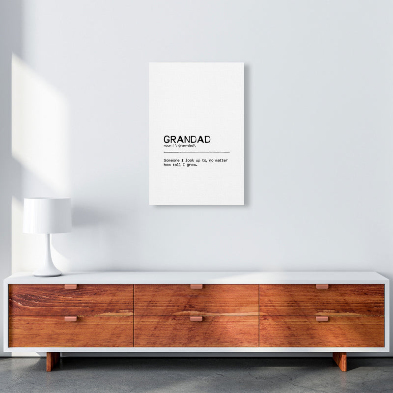 Grandad Tall Definition Quote Print By Orara Studio A2 Canvas