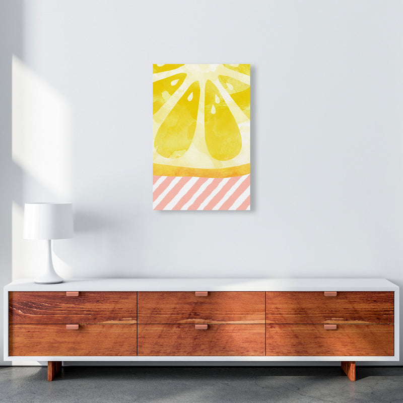 Lemon Abstract Print By Orara Studio, Framed Kitchen Wall Art A2 Canvas