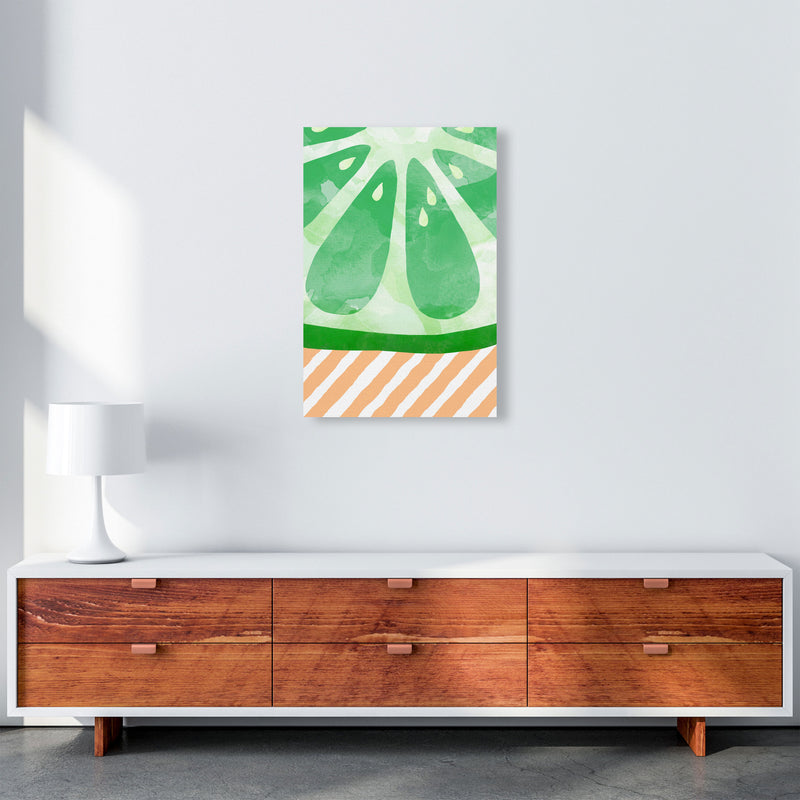 Lime Abstract Print By Orara Studio, Framed Kitchen Wall Art A2 Canvas