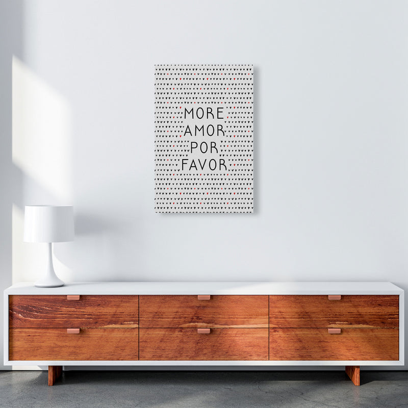 More Amor Black & White Love Quote Print By Orara Studio A2 Canvas