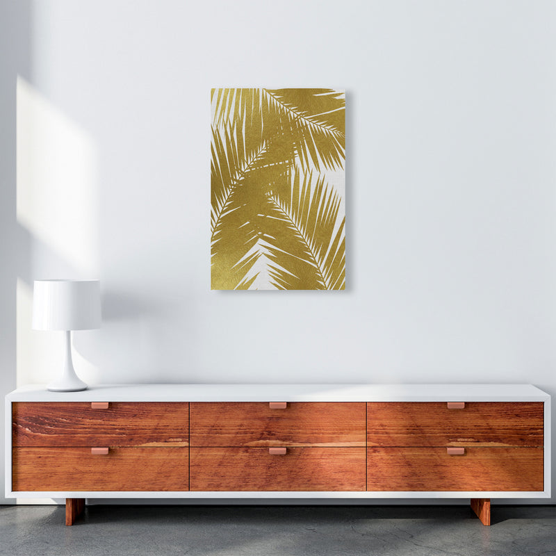 Palm Leaf Gold III Print By Orara Studio, Framed Botanical & Nature Art Print A2 Canvas