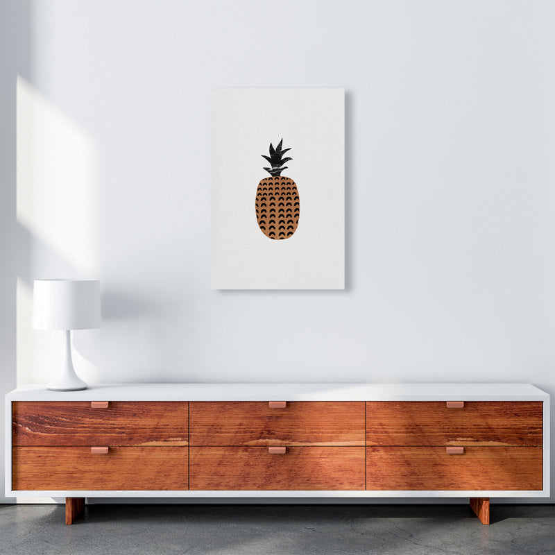 Pineapple Fruit Illustration Print By Orara Studio, Framed Kitchen Wall Art A2 Canvas