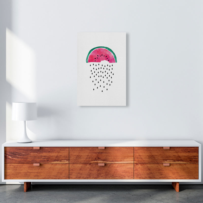 Watermelon Rain Print By Orara Studio, Framed Kitchen Wall Art A2 Canvas