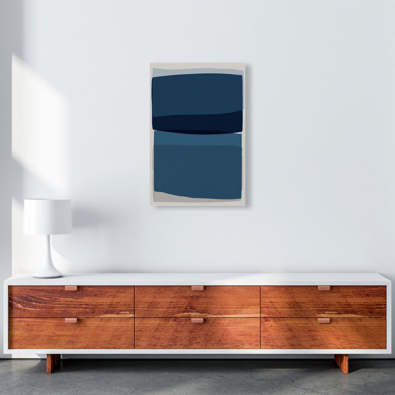 Modern Blue Abstract Art Print by Orara Studio A2 Canvas