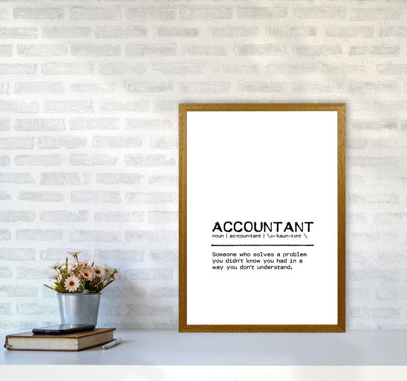 Accountant Solves Definition Quote Print By Orara Studio A2 Print Only