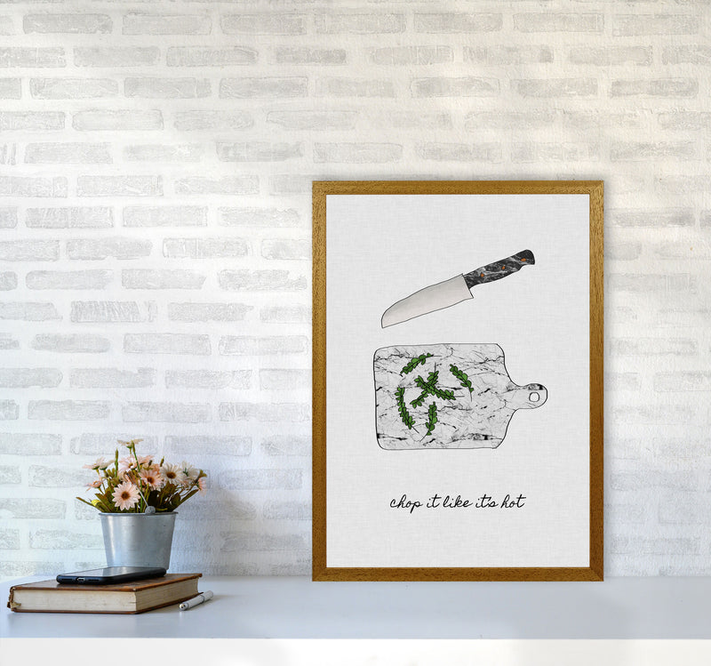 Chop It Kitchen Quote Print By Orara Studio, Framed Kitchen Wall Art A2 Print Only