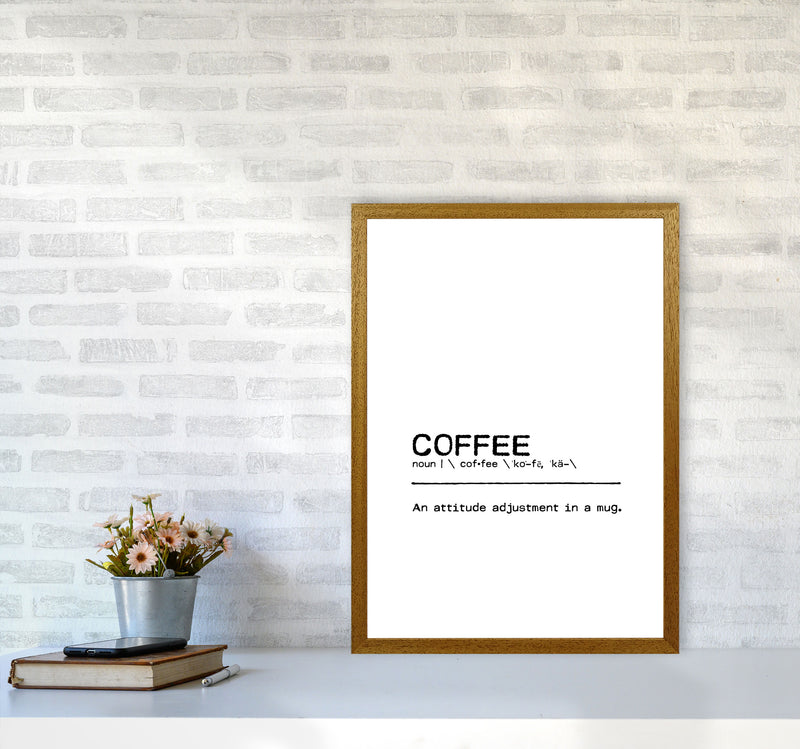 Coffee Attitude Definition Quote Print By Orara Studio A2 Print Only