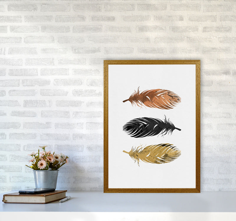 Feathers Print By Orara Studio, Framed Botanical & Nature Art Print A2 Print Only