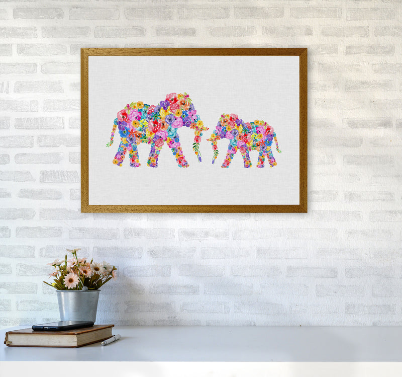 Floral Elephants Print By Orara Studio Animal Art Print A2 Print Only