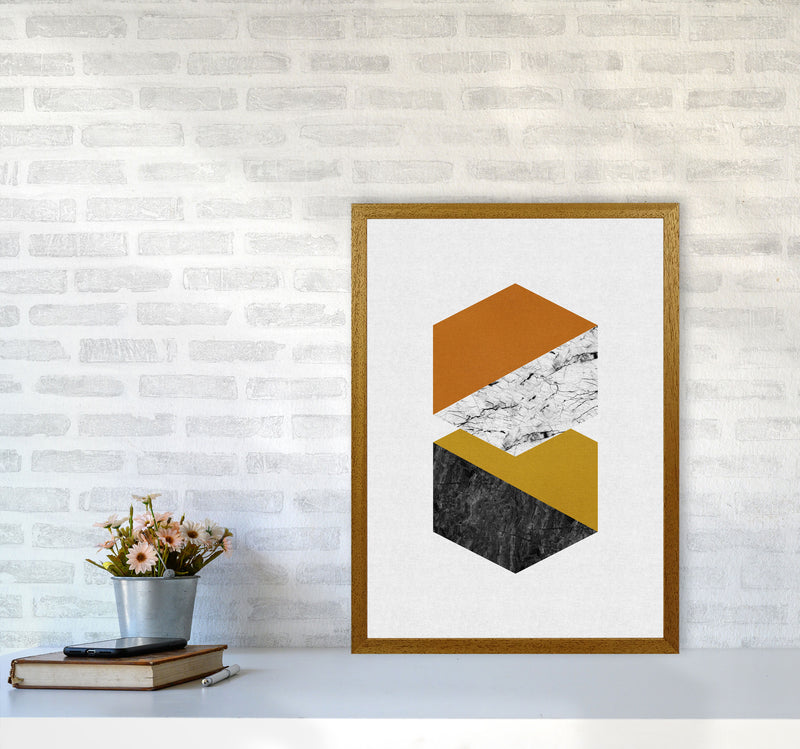 Geometric Hexagons Print By Orara Studio A2 Print Only