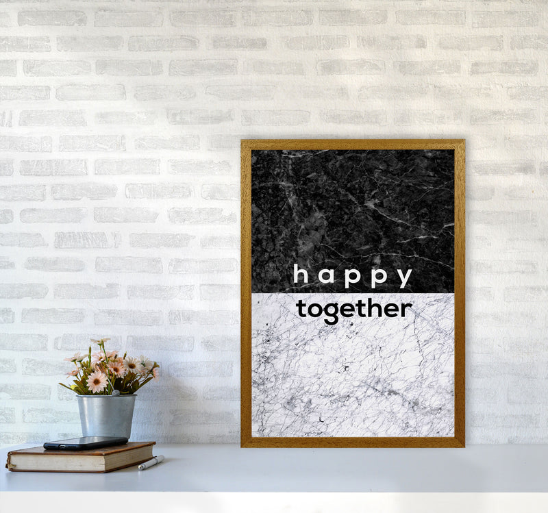 Happy Together Black & White Quote Print By Orara Studio A2 Print Only