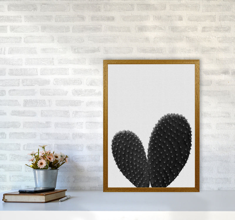 Heart Cactus Black & White Print By Orara Studio A2 Print Only