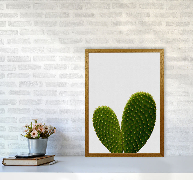 Heart Cactus Print By Orara Studio, Framed Botanical & Nature Art Print A2 Print Only