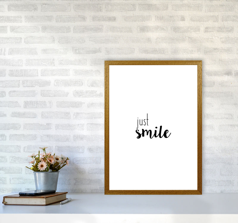 Just Smile Quote Print By Orara Studio A2 Print Only