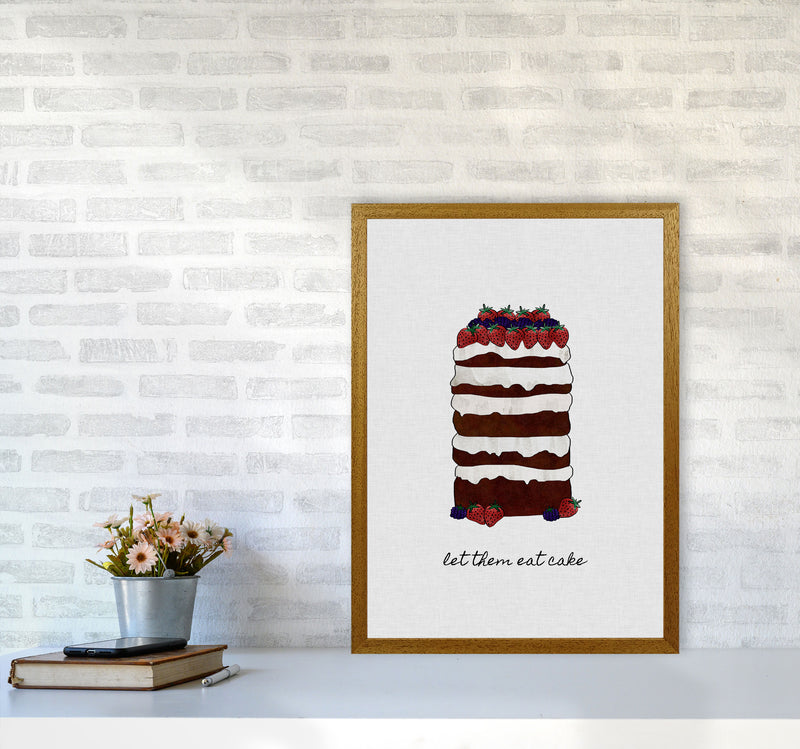 Let Them Eat Cake Print By Orara Studio, Framed Kitchen Wall Art A2 Print Only